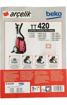 Arçelik Uyumlu Trb 6984 Süpürge Modeli 10 Adet Toz Torbası Trb6984