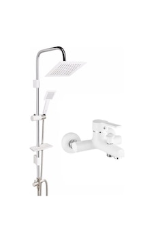 Hms Beyaz Skyline Tepe Duş Seti ve Beyaz Inci Banyo Bataryası Hms Beyaz Skyline Tepe Duş Seti ve Beyaz Inci Banyo Bataryası