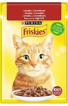 Purina Friskies Sığır Etli Pouch Yetişkin Kedi Yaş Maması 12 x 85 G Purina Friskies Sığır Etli Pouch Yetişkin Kedi Yaş Maması 12 x 85 G