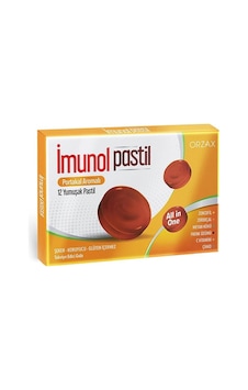 Orzax İmunol Portakal Aromalı Pastil 12'li