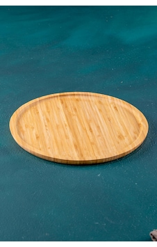 Acar Bambu Yuvarlak Tabak - 25 Cm Acar Bambu Yuvarlak Tabak - 25 Cm