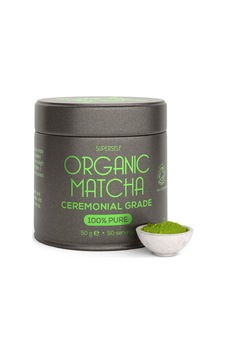 Superself Matcha Tozu 50 Gr, Törensel Sınıf, Saf, Japon Taş Öğütme Bardak Poşet Çay