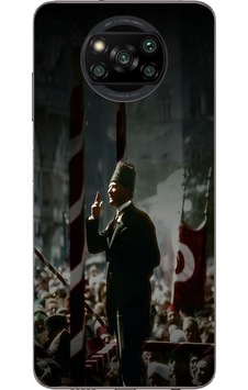 Poco X3 Uyumlu Atatürk Hitap Ediyor Baskılı Silikon Kılıf Renkli Poco X3 Uyumlu Atatürk Hitap Ediyor Baskılı Silikon Kılıf Renkli