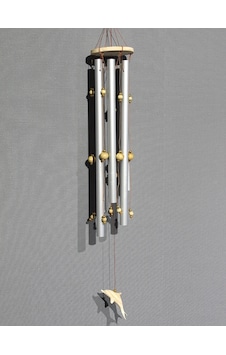 Boncuklu Metal Rüzgar Çanı Model 1 Çok Renkli Boncuklu Metal Rüzgar Çanı Model 1 Çok Renkli