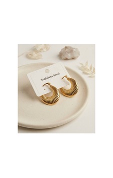 316l Çelik Gold Renk Halka Model Küpe Tj-bkp12021 Evimdeyokyok