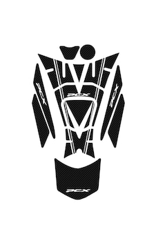 PCX 2018-20 TANK PAD Karbon Siyah 11 Parça PCX 2018-20 TANK PAD Karbon Siyah 11 Parça