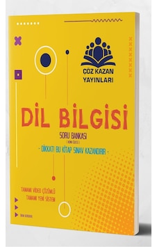 Çöz Kazan Yayınları Dil Bilgisi Konu Özetli Soru Bankası Çöz Kazan Yayınları Dil Bilgisi Konu Özetli Soru Bankası