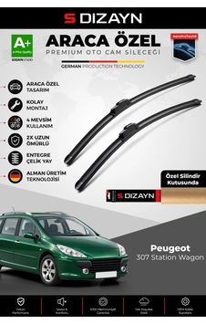 S-dizayn Peugeot 307 Station Wagon Ön Cam Silecek Seti 2002-2008 Premium Araca Özel 70-65 Cm A+ Kal S-dizayn Peugeot 307 Station Wagon Ön Cam Silecek Seti 2002-2008 Premium Araca Özel 70-65 Cm A+ Kal