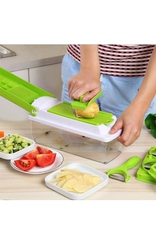 Nicer Dicer Plus Doğrayıcı Rende Mutfak Robotu Çok Fonksiyonlu Soğan Sebze Dilimleyici Doğrama Renkli