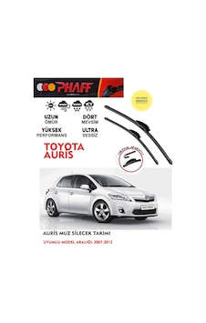 Toyota Auris Ön Muz Silecek Takımı 2011 Model Araca Özel Aparat Toyota Auris Ön Muz Silecek Takımı 2011 Model Araca Özel Aparat