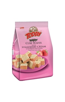 Today Küp Gofret Çilekli 200Gr. (1 Paket)