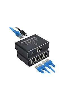Ethernet Splitter, Gigabit Ağ Bölücü, Bilgisayar, Hub, Anahtar, Yönlendirici 1x4 Portlu, Evrensel Ağ Ethernet Splitter, Gigabit Ağ Bölücü, Bilgisayar, Hub, Anahtar, Yönlendirici 1x4 Portlu, Evrensel Ağ
