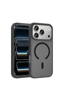 İphone 18 Pro Max Kılıf M-safe Şarj Özellikli Zore Babet Kapak - Siyah İphone 18 Pro Max Kılıf M-safe Şarj Özellikli Zore Babet Kapak - Siyah