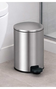 Primanova Cigo 3 Lt Banyo Mutfak Ofis Çelik Çöp Kovası - Metalik Inox Primanova Cigo 3 Lt Banyo Mutfak Ofis Çelik Çöp Kovası - Metalik Inox