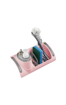 Sun Plastik Evye Düzenleyici Toparlayıcı Pembe
