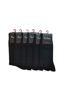 Pierre Cardin Erkek Siyah Pamuk Dört Mevsim Çorap 6 Çift Siyah Pierre Cardin Erkek Siyah Pamuk Dört Mevsim Çorap 6 Çift Siyah