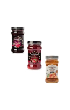 Vişne Reçeli 380gr + Çilek Reçeli 380gr + Kayısı Reçeli 380gr Vişne Reçeli 380gr + Çilek Reçeli 380gr + Kayısı Reçeli 380gr