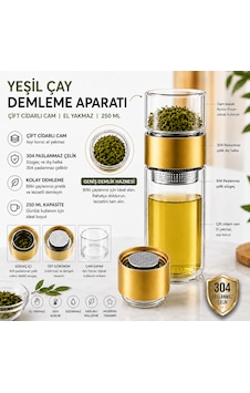 Muzeko 250ml Çift Katlı El Yakmayan Isıyı İçinde Tutan Cam Bardak Detox Bitki Çayı Demleme Ihlamur Demliği Bitki Çayı Demleme Tüm Bitki Çaylar İçin Uygundur Gold Kapak Altın Muzeko 250ml Çift Katlı El Yakmayan Isıyı İçinde Tutan Cam Bardak Detox Bitki Çayı Demleme Ihlamur Demliği Bitki Çayı Demleme Tüm Bitki Çaylar İçin Uygundur Gold Kapak Altın