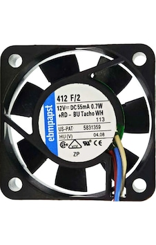 Ebmpapst 412f/2m 40 40 10 Kompakt Fan 24v Ebmpapst 412f/2m 40 40 10 Kompakt Fan 24v