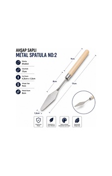 Ahşap Saplı Metal Spatula No:2 Diğer Ahşap Saplı Metal Spatula No:2 Diğer