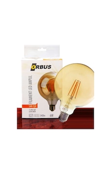 Orbus 6W 540 LM G125 Sarı Filament Led Ampul Orbus 6W 540 LM G125 Sarı Filament Led Ampul