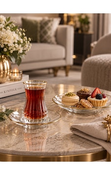 6 Kişilik 12 Parça Lizbon Çay Takımı -7686 Şeffaf 6 Kişilik 12 Parça Lizbon Çay Takımı -7686 Şeffaf