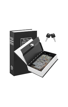 Kitap Görünümlü Metal Kasa Kumbara Tipi 115x85x45mm 5131
