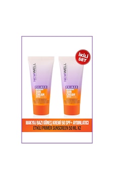 2 Adet Makyaj Bazı Güneş Kremi 50 Spf+ Aydınlatıcı Etkili Primer Sunscreen 50 Ml 2 Adet Makyaj Bazı Güneş Kremi 50 Spf+ Aydınlatıcı Etkili Primer Sunscreen 50 Ml