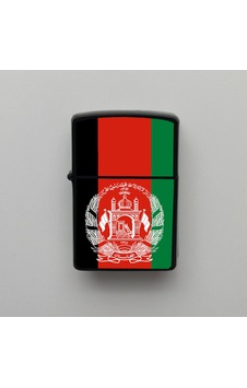 Afganistan Afghanistan Klasik Ülke Bayraklı - Benzinli Siyah Çakmak - Hediyelik Siyah Afganistan Afghanistan Klasik Ülke Bayraklı - Benzinli Siyah Çakmak - Hediyelik Siyah