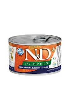 N&D Starter Tahılsız Kuzu Etli Bal Kabaklı & Yaban Mersinli Konserve Yavru Köpek Maması 140 G