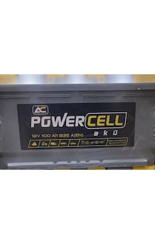 12V 100 AMPER POWERCELL AKÜ 2 YIL GARANTİLİ