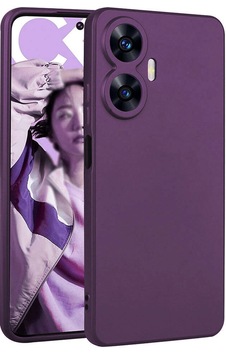 Realme C55 Kılıf Zore Premier Silikon Kapak Mürdüm Realme C55 Kılıf Zore Premier Silikon Kapak Mürdüm
