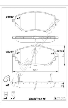 Ön - 345 - Fren Balata Toyota C-hr 1.2l 8nrfts Ngx10 16- / 1.8l 2zr-fxe Hybrıd Zyx10 - Mıxdepo - Zyx11 16- Ön Fren Ön - 345 - Fren Balata Toyota C-hr 1.2l 8nrfts Ngx10 16- / 1.8l 2zr-fxe Hybrıd Zyx10 - Mıxdepo - Zyx11 16- Ön Fren