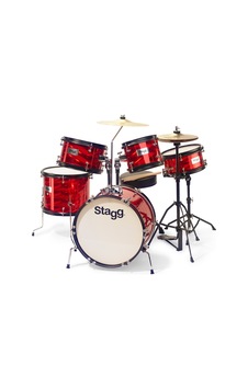 Stagg Tım Jr 5/16b Rd 5 Parça Çocuk Akustik Davul Seti Kırmızı Stagg Tım Jr 5/16b Rd 5 Parça Çocuk Akustik Davul Seti Kırmızı