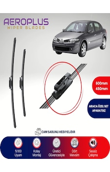 Aeroplus Renault Megane 2 Muz Silecek Takımı 2006-2009 Aeroplus Renault Megane 2 Muz Silecek Takımı 2006-2009