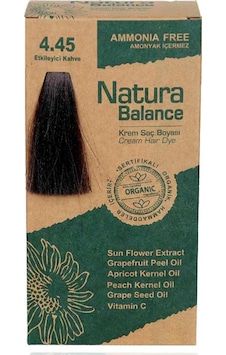 Natura Balance Saç Boyası 4.45 Etkileyici Kahve Natura Balance Saç Boyası 4.45 Etkileyici Kahve