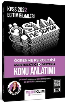 KPSS 2022 Ösym Ne Sorar Öğrenme Psikolojisi Video Destekli Konu Anlatımı - Meryem Habeşoğlu Çağlar - Yediiklim Yayınları KPSS 2022 Ösym Ne Sorar Öğrenme Psikolojisi Video Destekli Konu Anlatımı - Meryem Habeşoğlu Çağlar - Yediiklim Yayınları