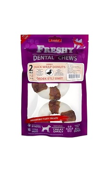 Freshy Duck Wrap Donuts Ördek Etli Deri Köpek Ödülü 100 Gr 2 Adet 9 Cm