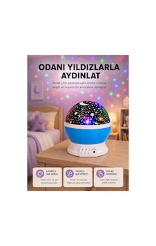 Astraltech Renkli Led Gece Lambası 6 Işık Modlu Çocuk Odası Atmosfer Aydınlatma Altın Astraltech Renkli Led Gece Lambası 6 Işık Modlu Çocuk Odası Atmosfer Aydınlatma Altın