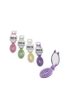 Aynalı Çocuk Tarağı - Katlanır - Oval - Plastik 1 Aynalı Çocuk Tarağı - Katlanır - Oval - Plastik 1