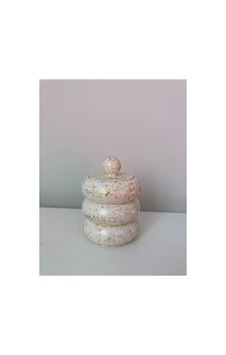 Gold & Gümüş Yaldızlı Kapaklı Mumluk & Dekoratif Kutu Sarı Sarı Gold & Gümüş Yaldızlı Kapaklı Mumluk & Dekoratif Kutu Sarı Sarı