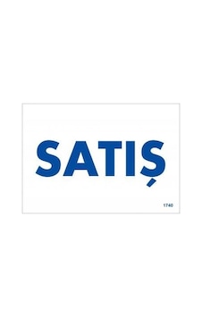 Satış Uyarı Levhası 17,5x25 Kod:1740