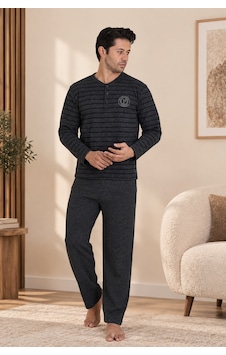 Wordex Falkom 5700 Selanik Kumaş Kışlık Kalın Kumaşlı Erkek Ev Pijama Takımı Antrasit Wordex Falkom 5700 Selanik Kumaş Kışlık Kalın Kumaşlı Erkek Ev Pijama Takımı Antrasit