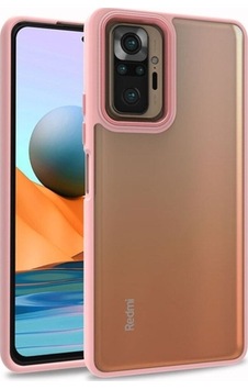 Xiaomi Redmi Note 10 Pro Kılıf Zore Flora Kapak Rose Gold