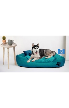Mavi Vitrin Mukavemetli Battal Boy Köpek Yatağı Kemik ve Yastıklı 110 x 90 CM Mavi Vitrin Mukavemetli Battal Boy Köpek Yatağı Kemik ve Yastıklı 110 x 90 CM