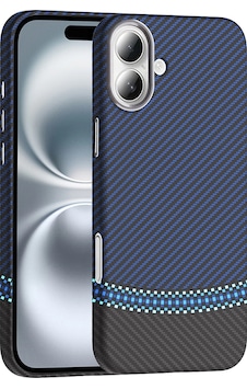 Apple Apple iPhone Uyumlu  16 Kılıf M-safe Şarj Özellikli Karbon Fiber Görünümlü Zore Gros Kapak Çok Renkli