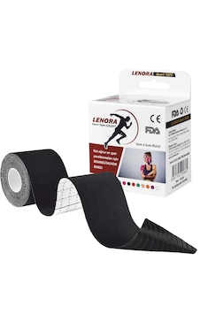 Lenora Kinesiology  Bandı Siyah Sporcu Bandı 5 x 5 M