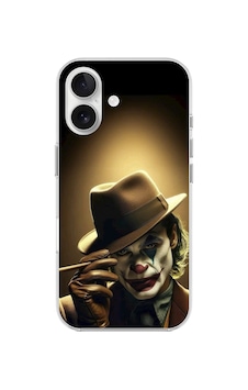 Apple Uyumlu iPhone 16 Şeffaf Kılıf Joker Tasarımlı Apple Uyumlu iPhone 16 Şeffaf Kılıf Joker Tasarımlı