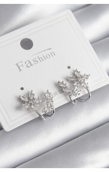 Gümüş Renk Zirkon Taşlı Çiçek Model Kadın Küpe - Ebj241130w29689 Diğer Gümüş Renk Zirkon Taşlı Çiçek Model Kadın Küpe - Ebj241130w29689 Diğer