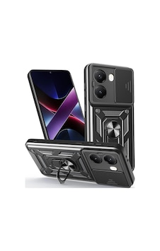 Xiaomi Poco X7 Pro Kılıf Magnetik Standlı Kamera Korumalı Zore Sürgülü Vega Kapak Xiaomi Poco X7 Pro Kılıf Magnetik Standlı Kamera Korumalı Zore Sürgülü Vega Kapak